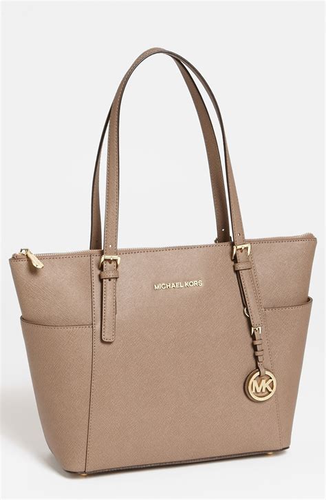 michael kors jet set leather handbag|michael kors jet set pouch.